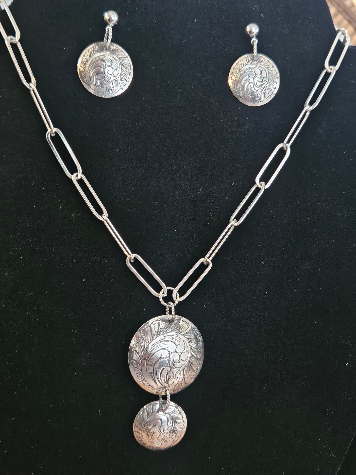 Sterling Concho Set
