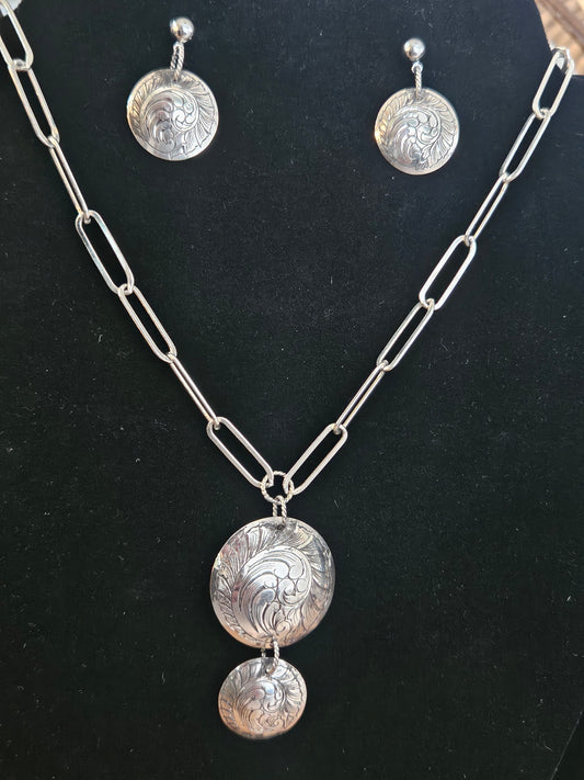 Sterling Concho Set