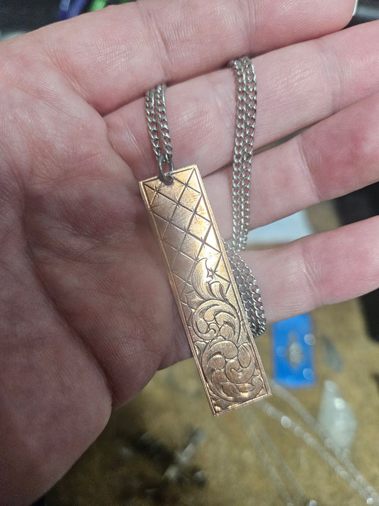 Copper Bar Necklace
