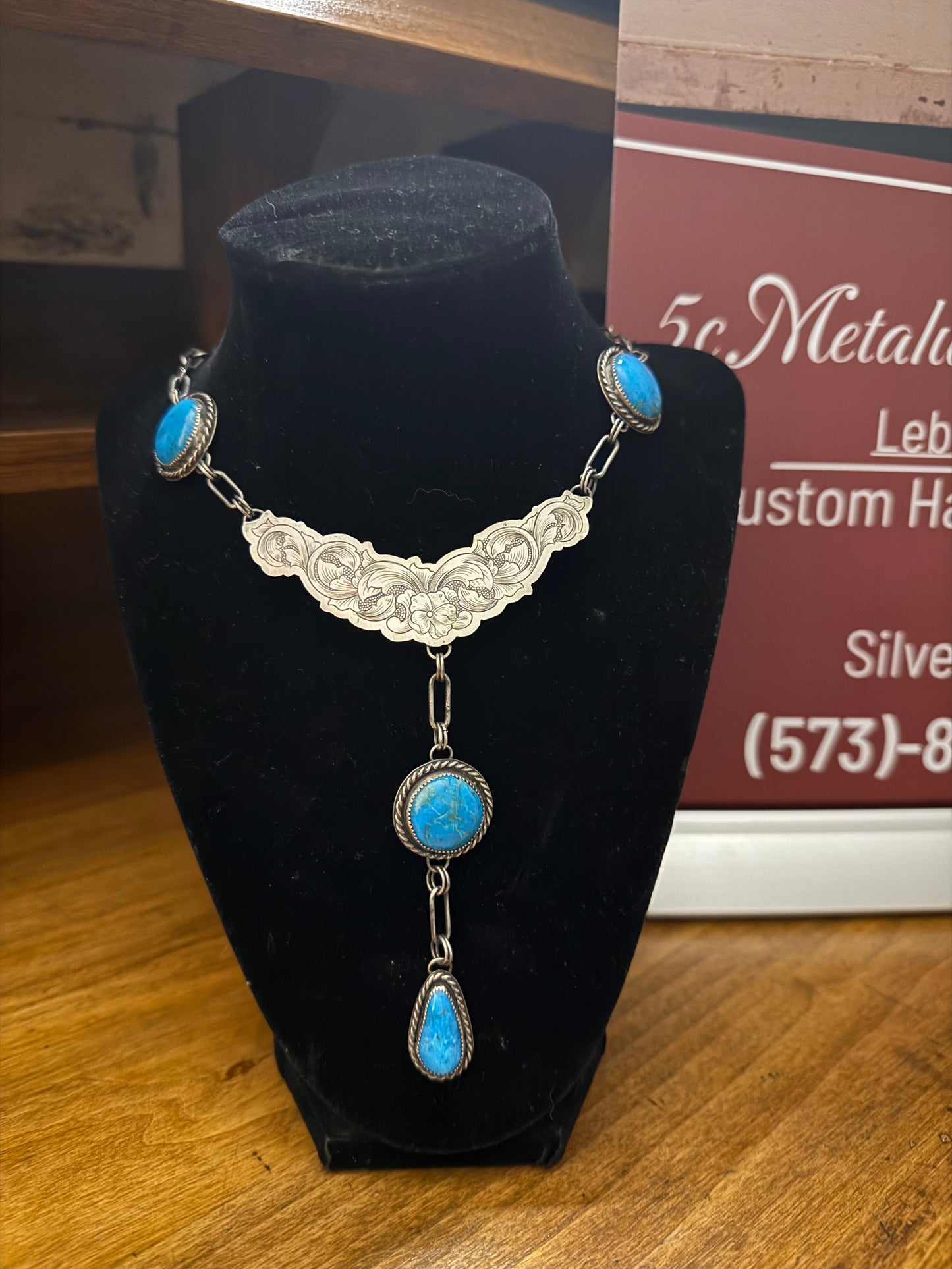 Floral Crest Lariat