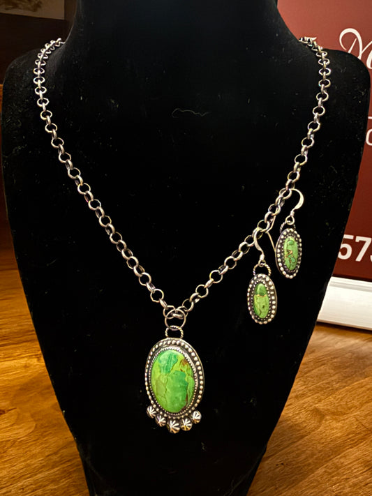 Green Mojave and Sterling Set