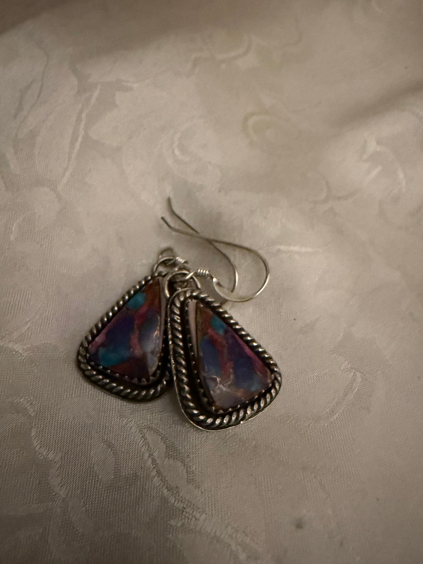 Purple Mojave Dangle Earrings