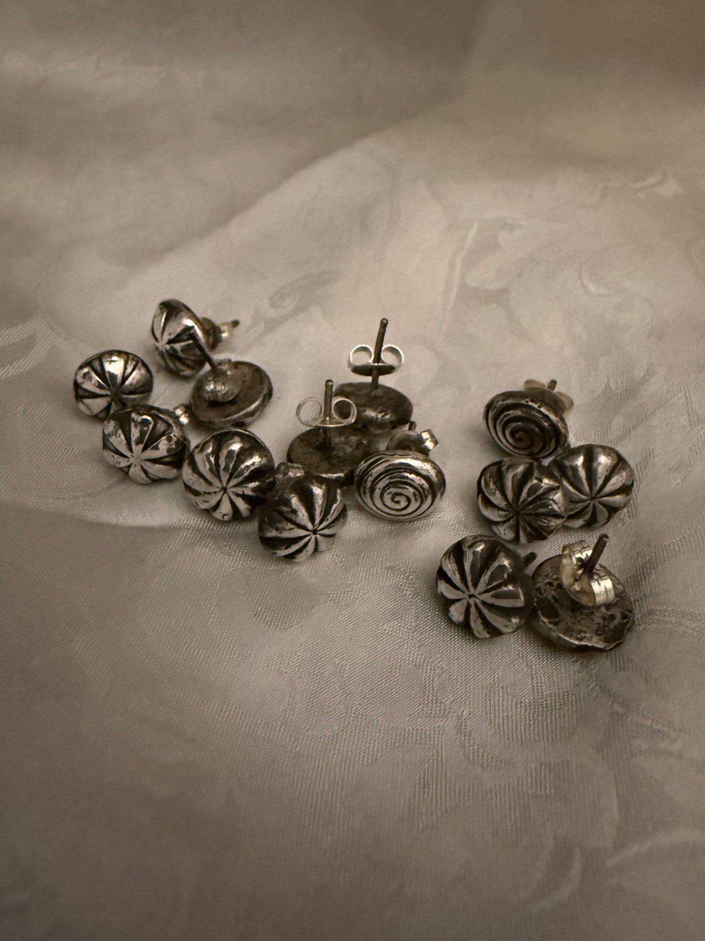 Shot Plate Stud Earrings