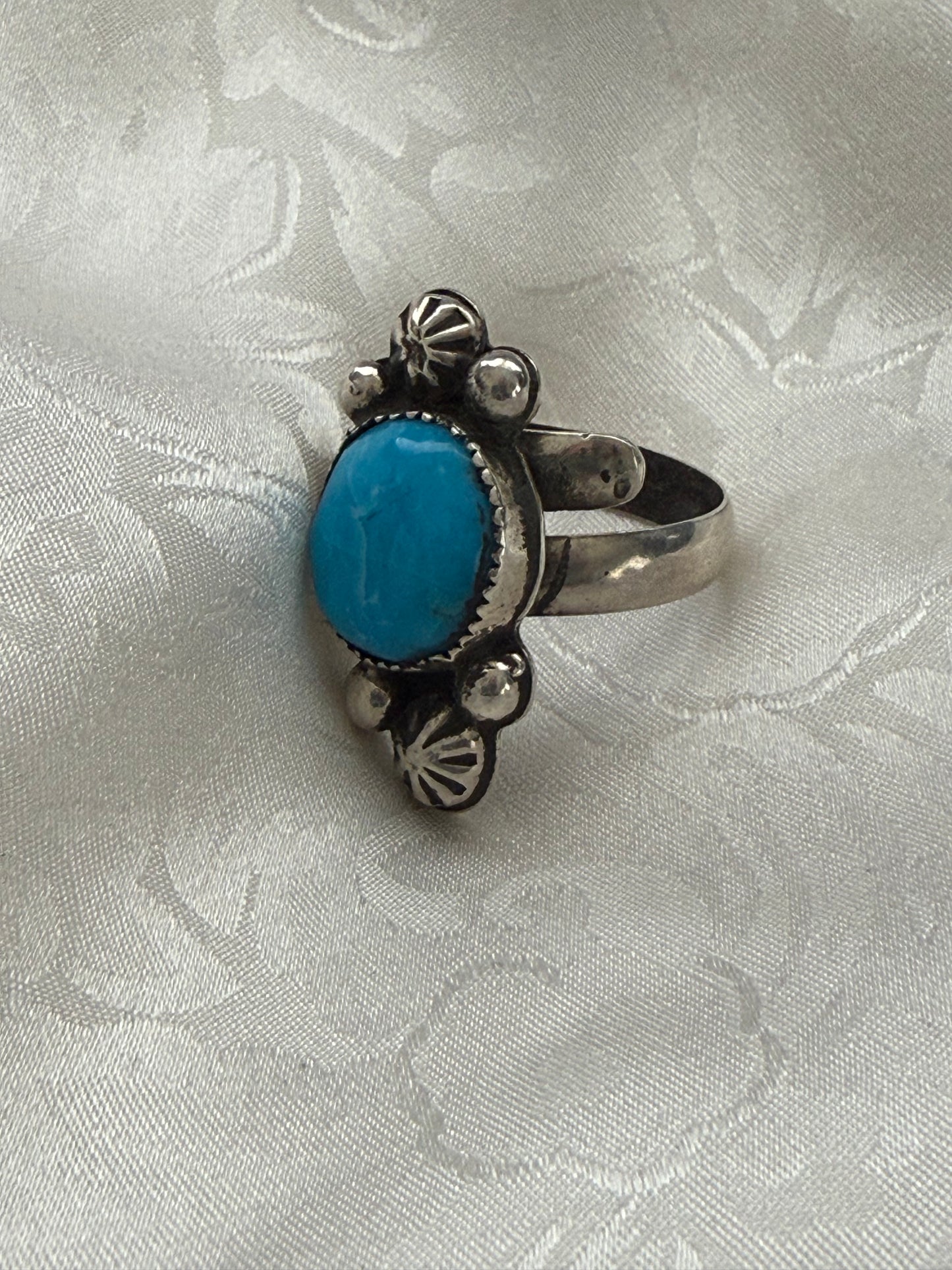 High Blue Kingman Ring—Adjustable