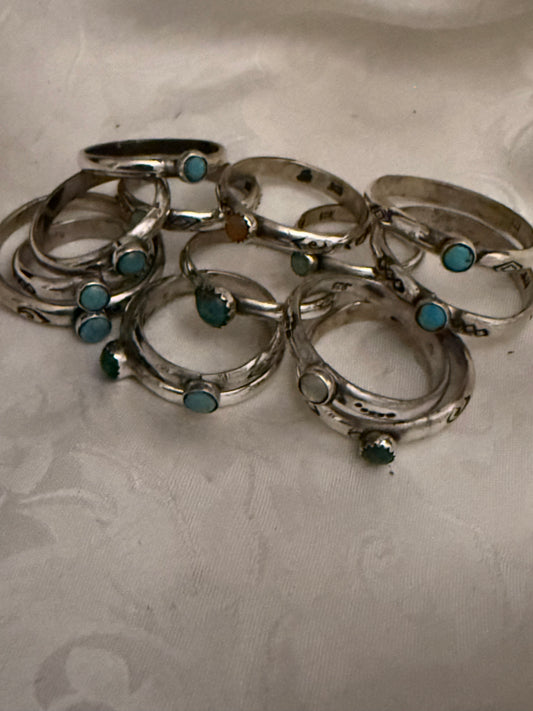 Stone Set Stacker Rings