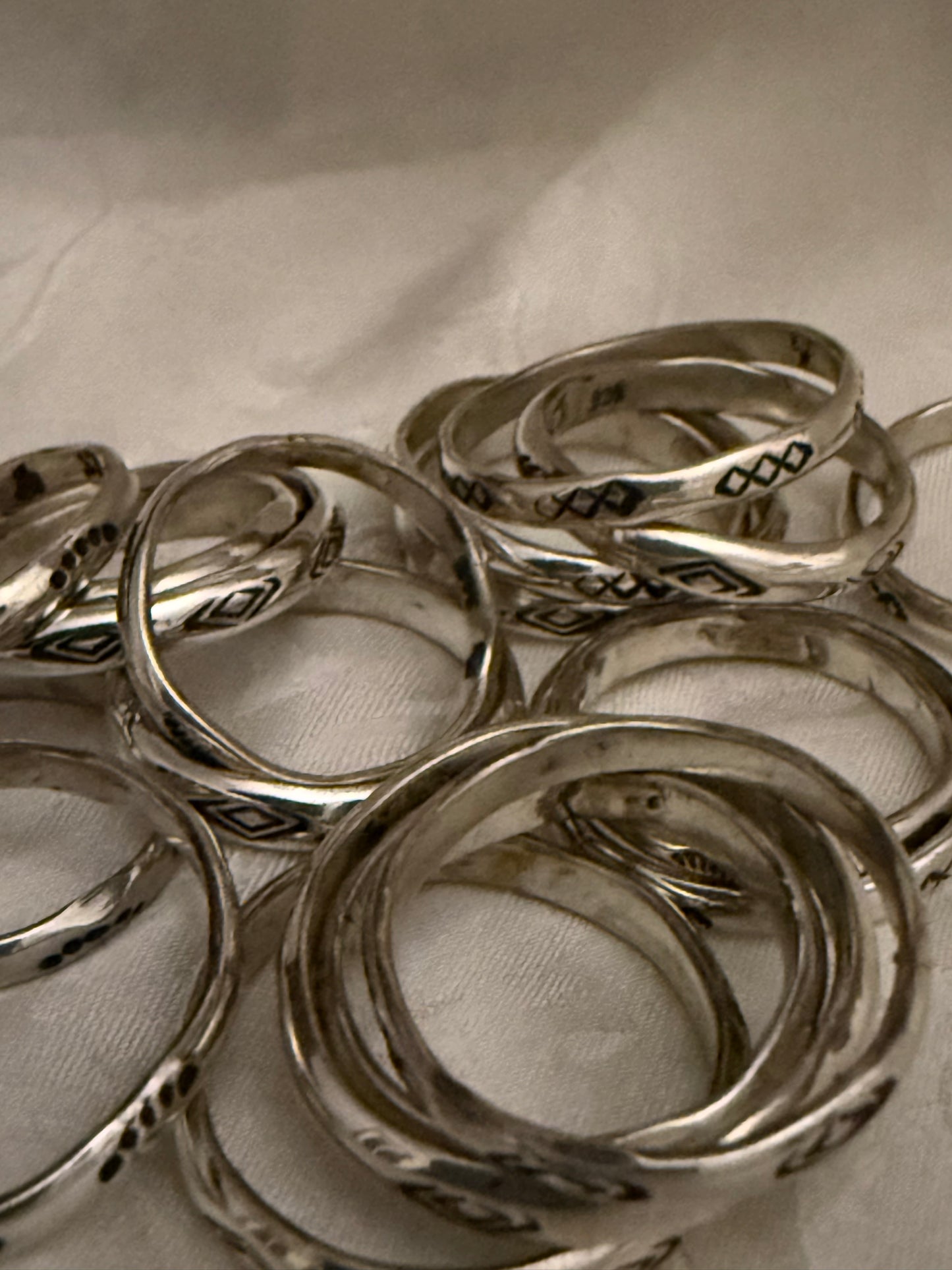 Stamped Stacker Rings