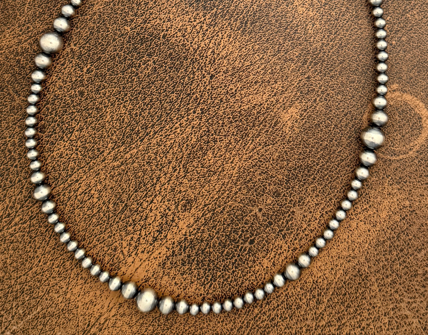 Sterling Silver Graduated Pearl Necklace
