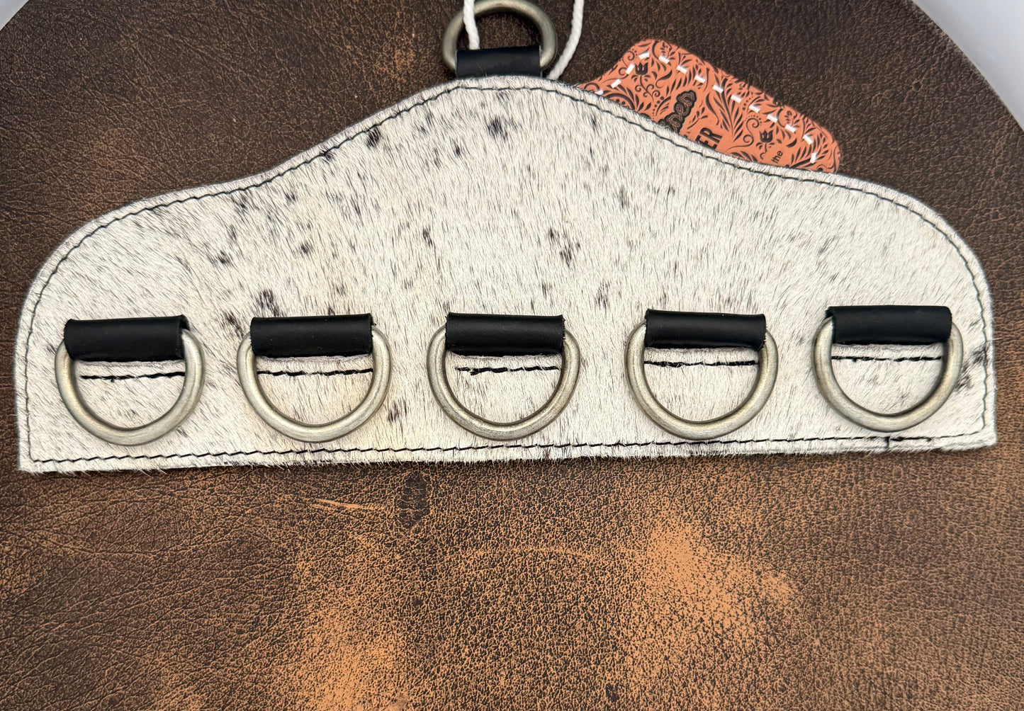 Hair-on Cowhide Wild Rag Organizer – Holds 5 Wild Rags