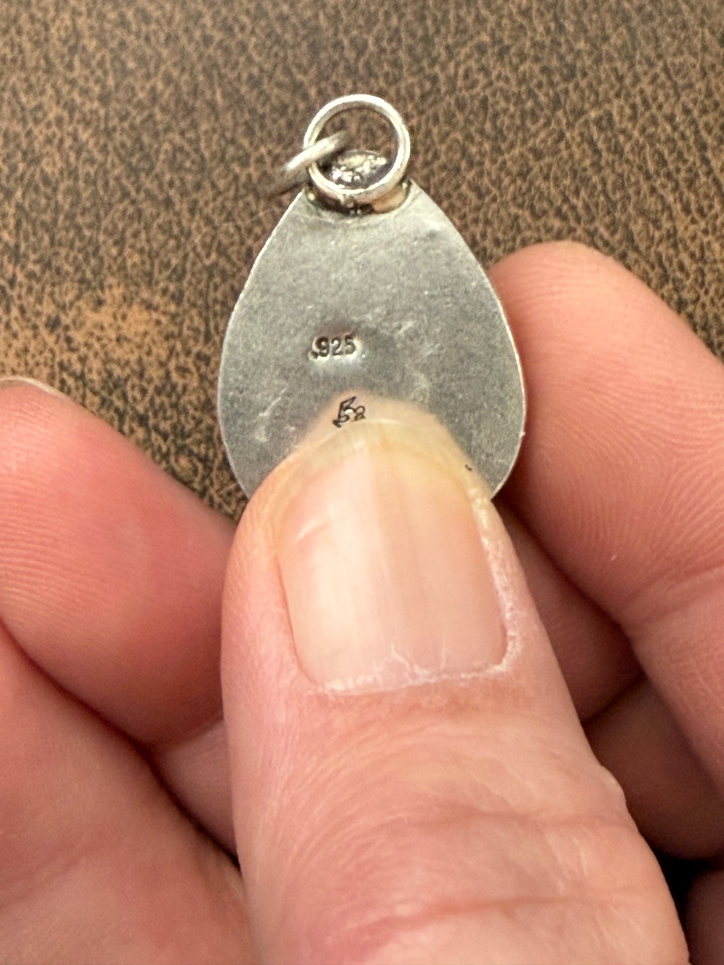 Pink Moonstone Pendant—Discounted for Cracked Stone