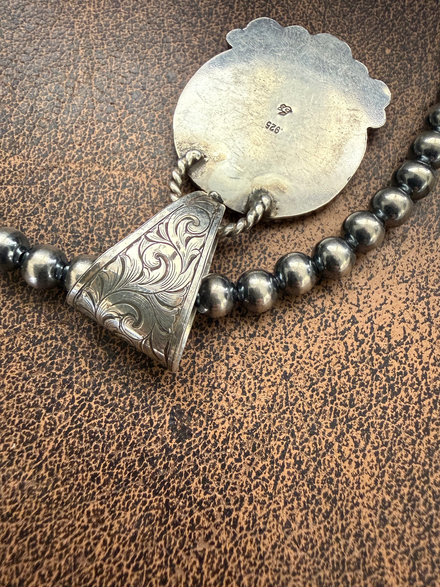 Buffalo Nickel Pendant with Engraved Bale
