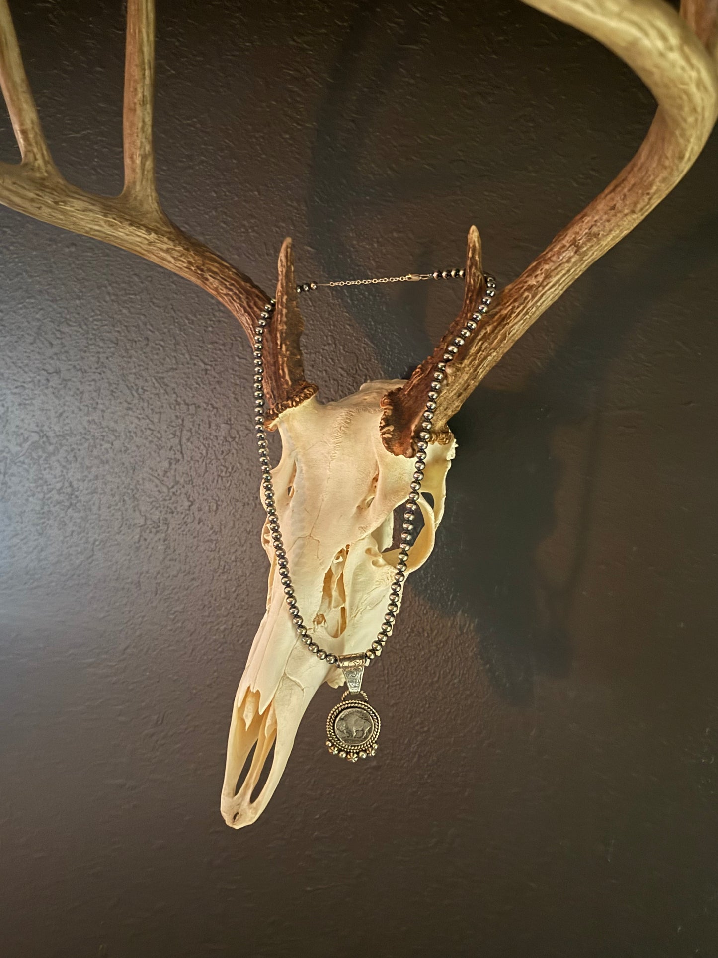 Buffalo Nickel Pendant with Engraved Bale